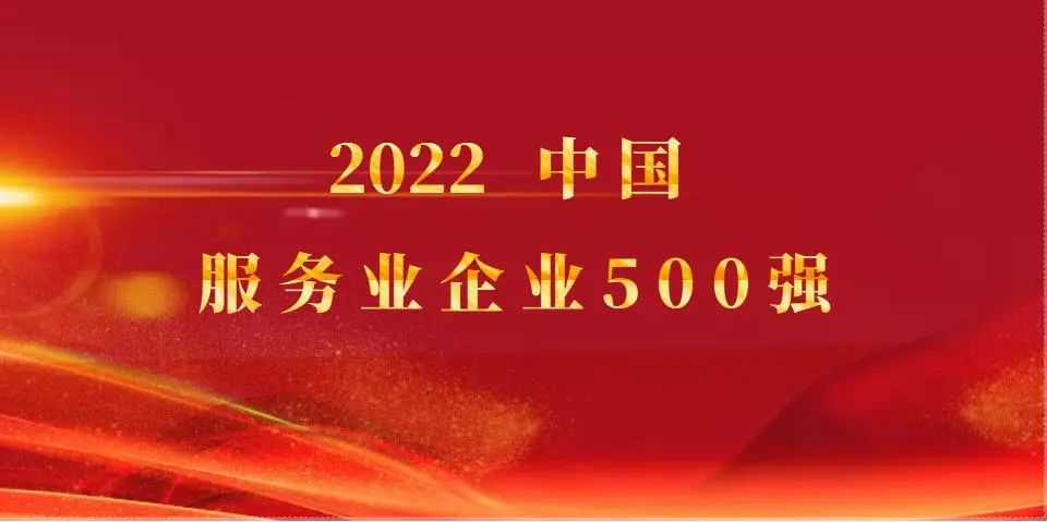 寧興控股繼續(xù)入選2022中國服務(wù)業(yè)企業(yè)500強